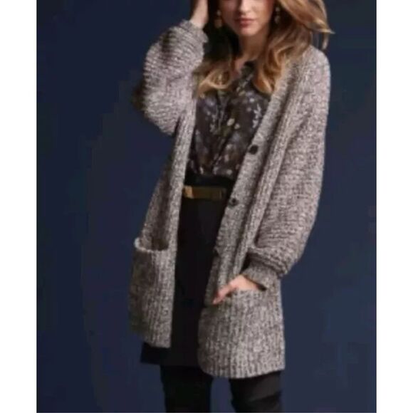 CAbi Sweaters - Cabi Embrace Cardigan Gray Fleck Size S